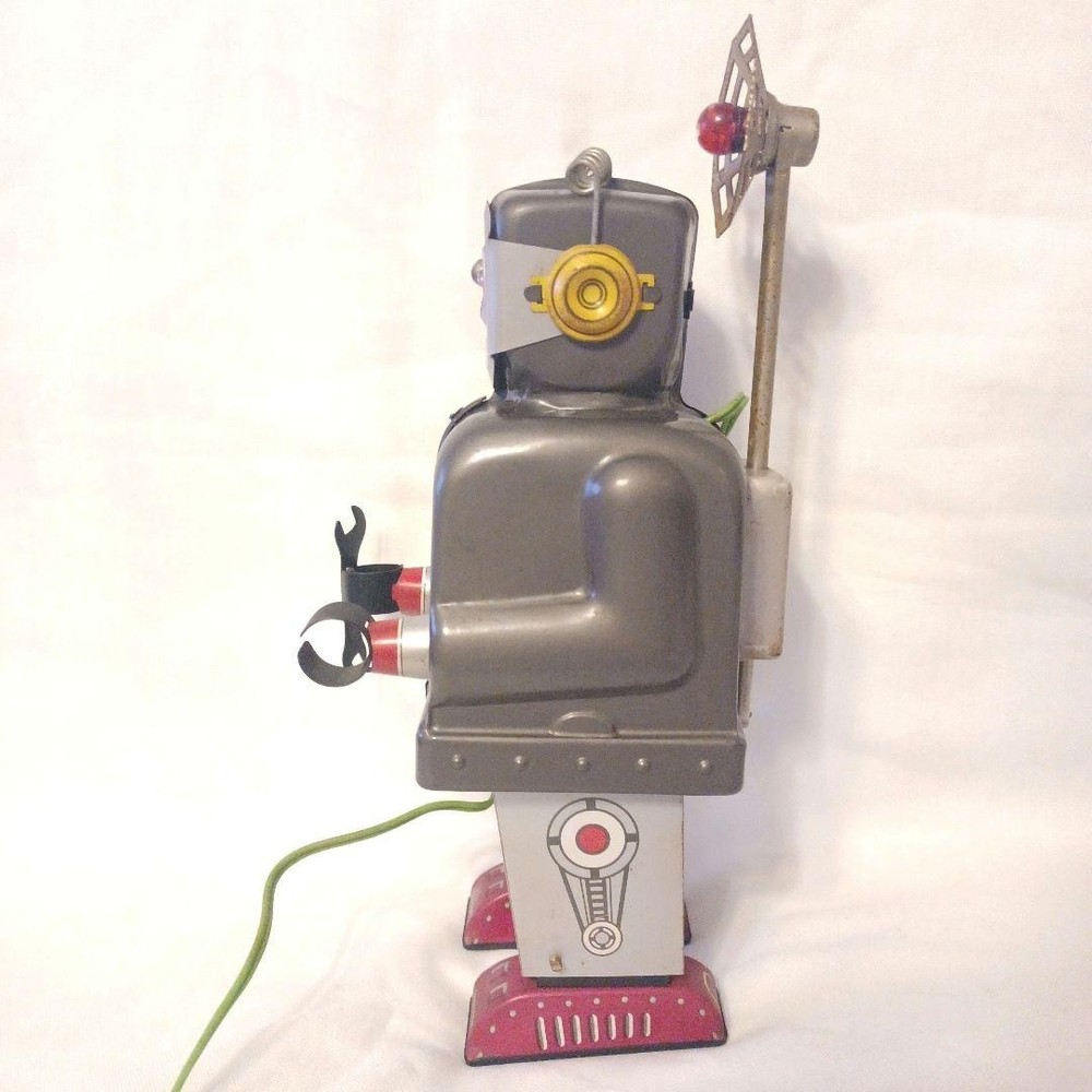 Vintage Tin Toy Radar Robot Nomura Style Wind Up Walking Figure Rare Antique