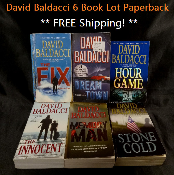David Baldacci 6 Book Lot Paperback Camel Club Mystery Thriller Crime Fiction US