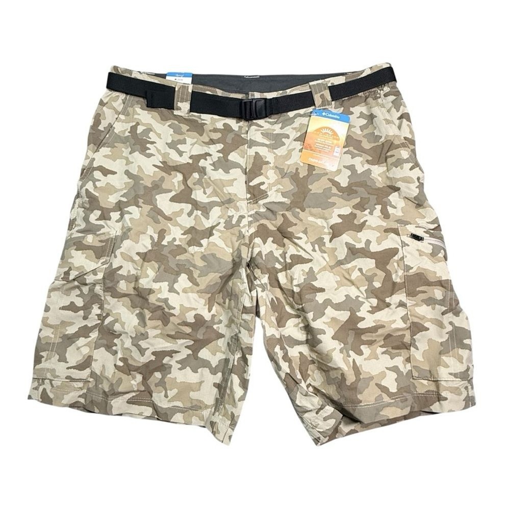 NWT Columbia Men's Silver Ridge Printed Cargo Shorts Camo Size 38