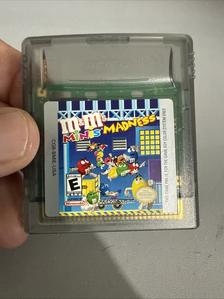 Nintendo Game Boy Color cartridge M&M's Minis Madness