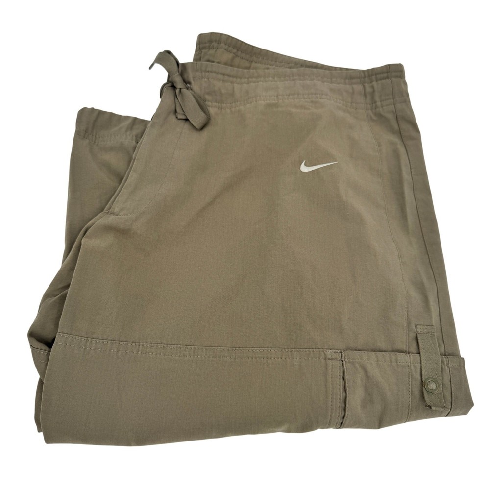Nike Cargo Shorts Womens XL (39x18 ACTUAL) Long Utility Khaki Tan Coastal