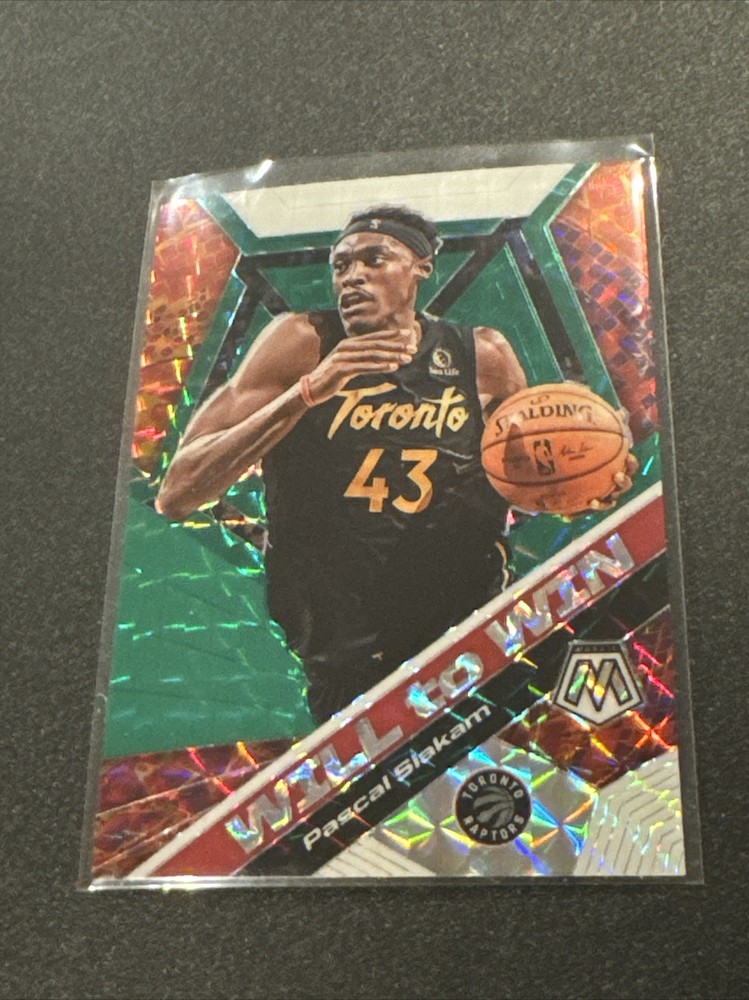2019-20 Panini Mosaic Pascal Siakam Green Mosaic Will to Win Insert NM
