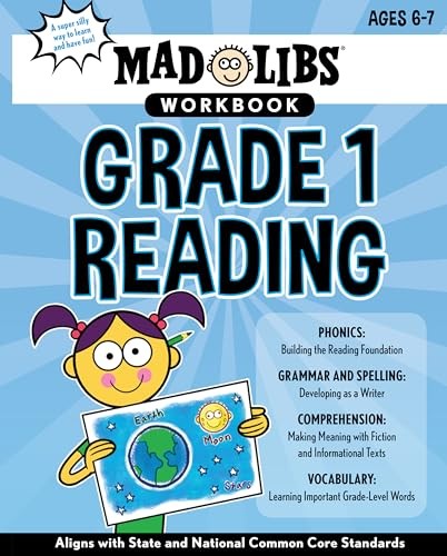 Mad Libs Workbook: Grade 1 Reading: World'..., Mad Libs