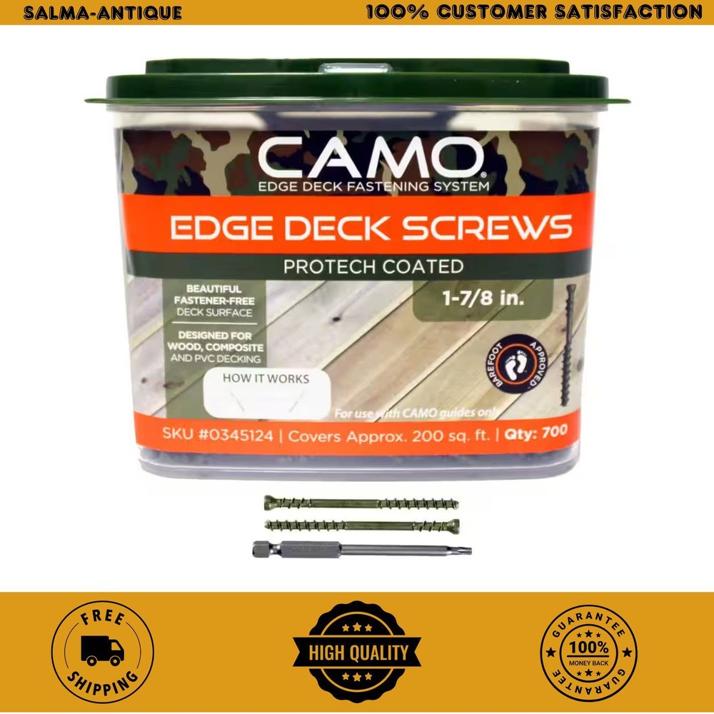 Camo Edge ProTech Coated Trimhead Deck Screw 1-7/8in 700-Count Marksman Pro Tool