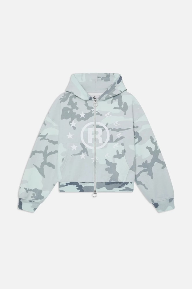 Scuffers Confused Grey Camo Zipper Jacket/Hoodie