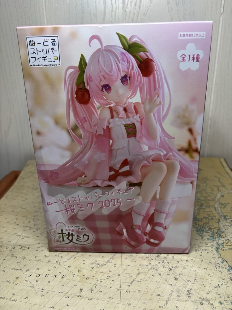 FuRyu Sakura Miku 2025 Figure Hatsune Miku ATBC-PVC Box Damaged New Other