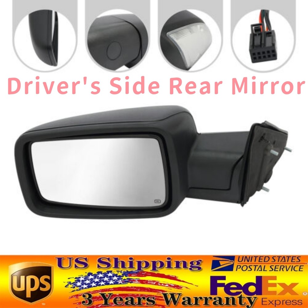 Heated LED Signal Left Driver Side Mirror Fits 2013-2019 Dodge Ram