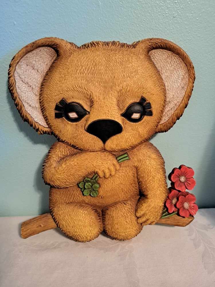 Vintage Koala Bear Wall Hanging Decor 12 Inch #7539