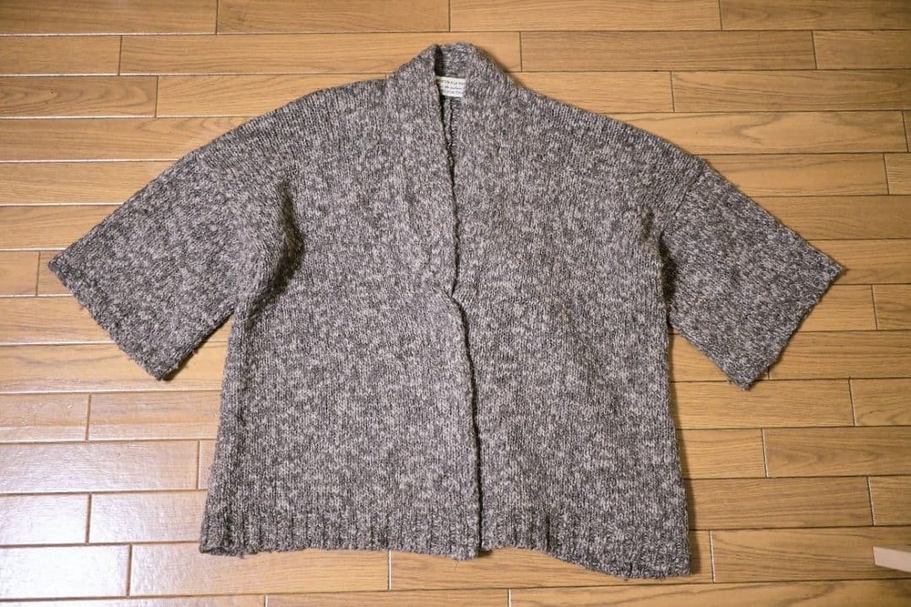 Pas de calais Mélange Wool Cardigan 100 Wool Button Front New