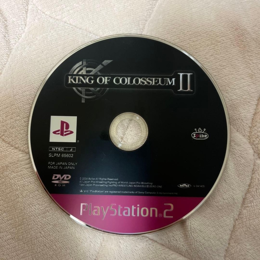 King of Colosseum II PS2 Disc Only Used Tested Japanese ver Used Tested JP ver