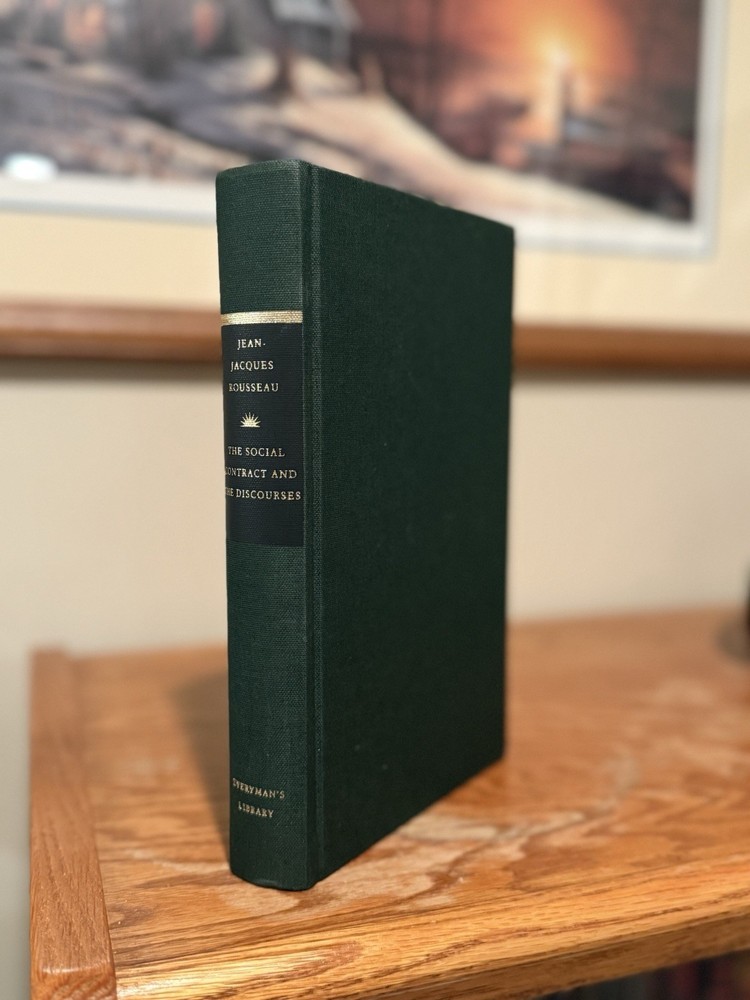The Social Contract & Discourses of ROUSSEAU Everyman's Library 1993 HC