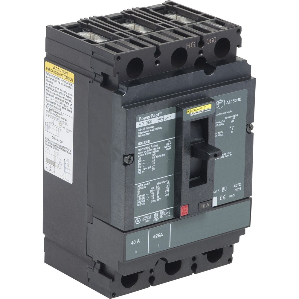 Square D HGL36040 Circuit Breaker - MCCB 40A 3P 18KA