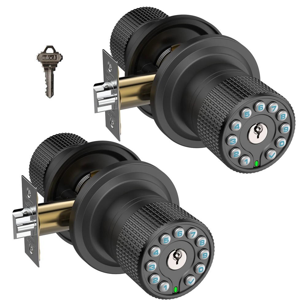 Smart Keypad Door Lock with Rubber Grip and Keyless Entry