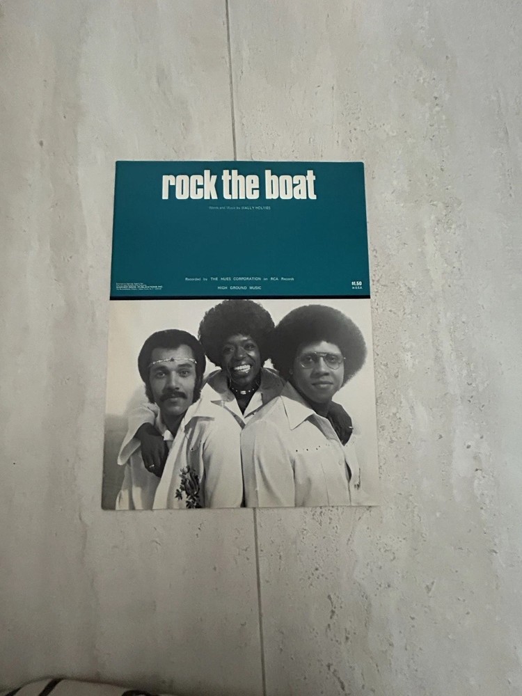 HUES CORPORATION sheet music ROCK THE BOAT 1974 6 pages (VG+ shape)