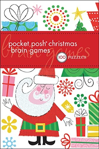 Pocket Posh Christmas Brain Games: 100 Puzzles by The Puzzle Society PaperbackFREE US DELIVERY | ISBN: 0740799614 | Quality Books
