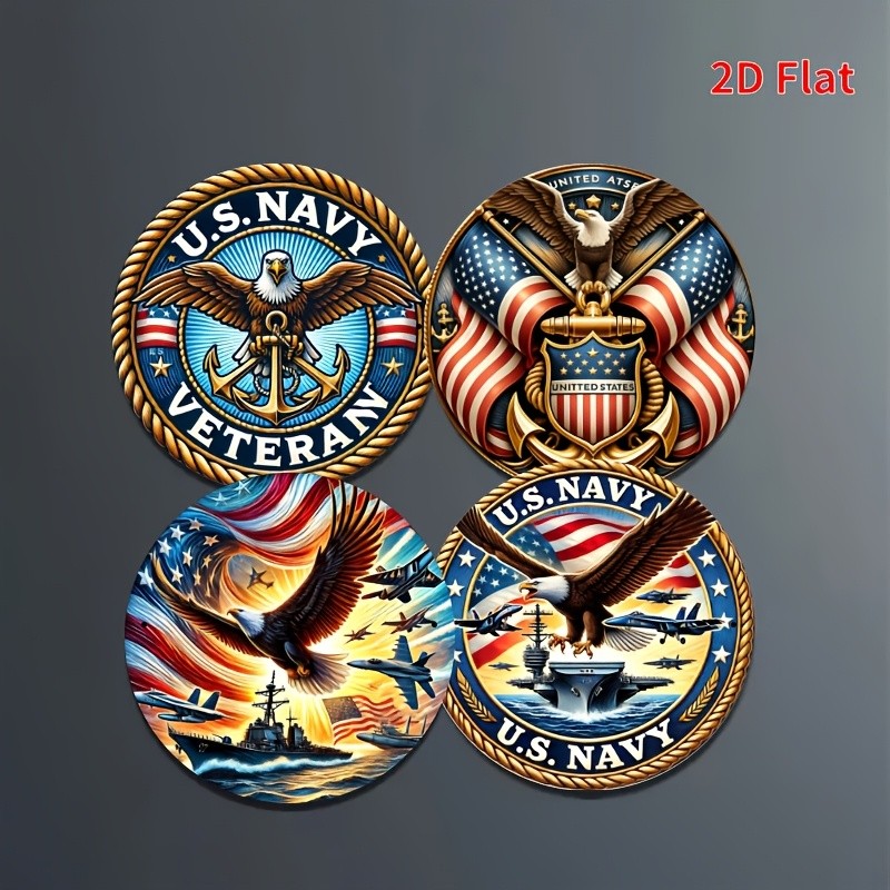 4pcs Eagle Wall Art - Home, Bar, Office & Men's Lounge Decor