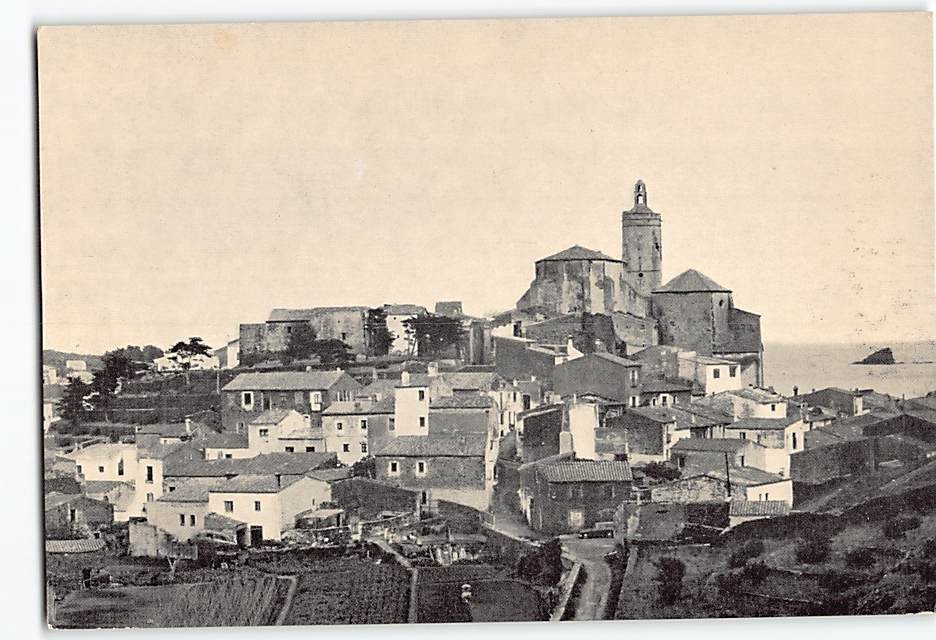 Postcard Cadaqués on the Costa Brava in Catalonia Spain