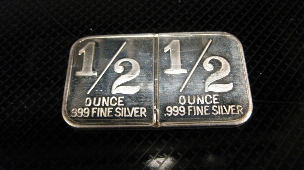 International Trade Unit 1 oz .999 Fine Silver Bar 1\2 1\2