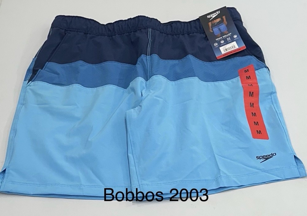 Speedo Men's Hydro Tech Volley Swim Shorts, Blue, Size M (32/34)