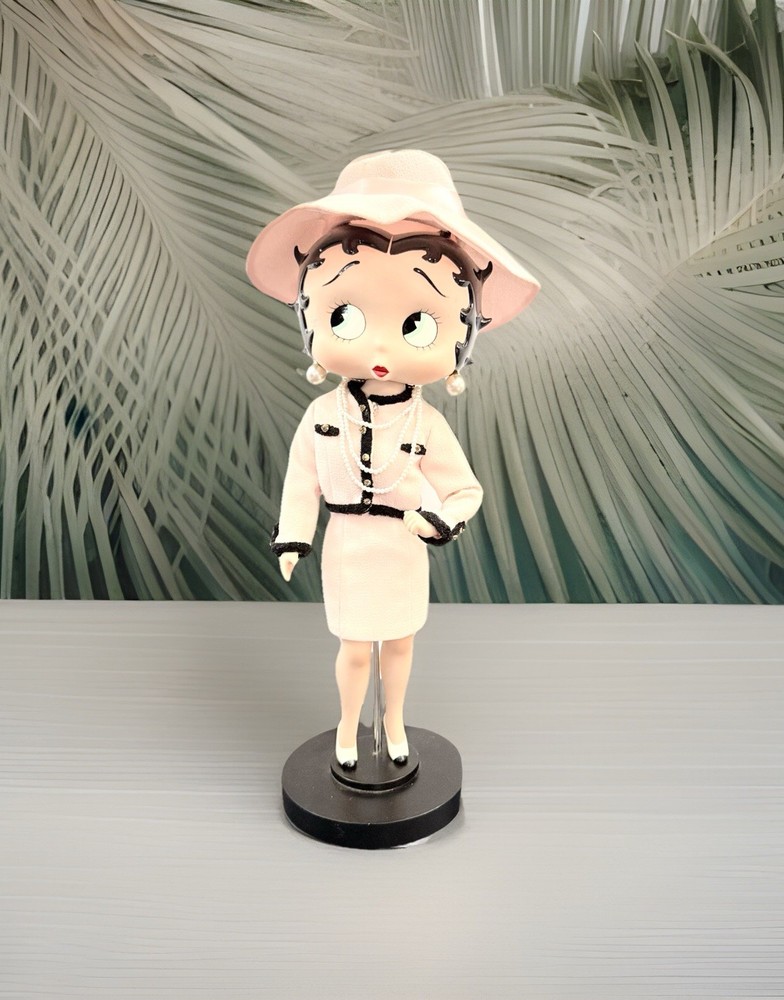Vintage Betty Boop Porcelain Doll Pink Sophistication Danbury Mint 13 Inches Tall