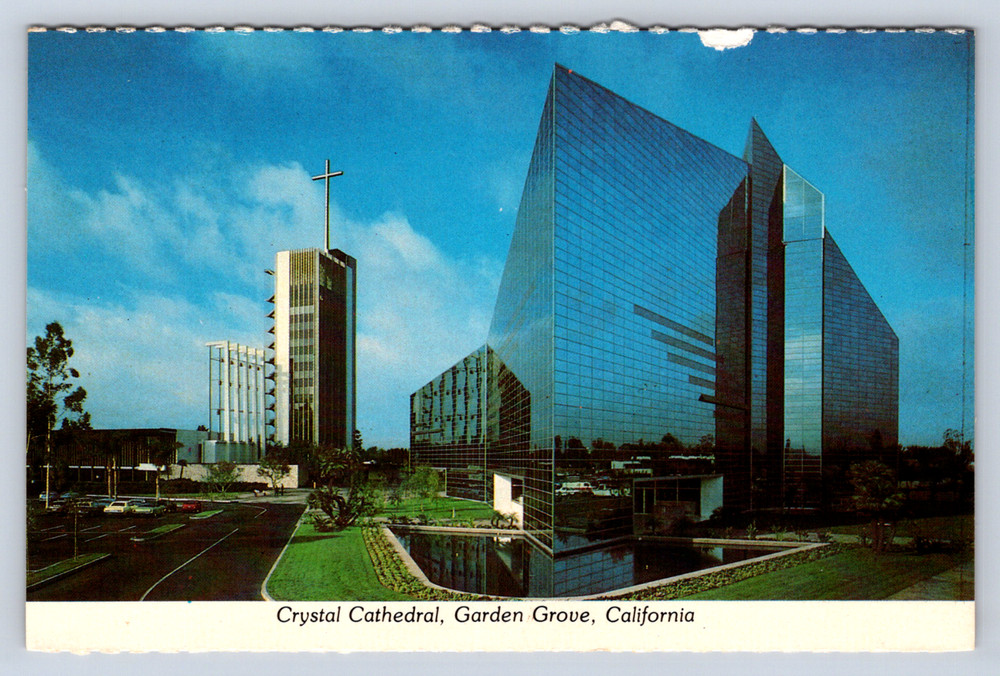 Vintage Postcard Crystal Cathedral Garden Grove California