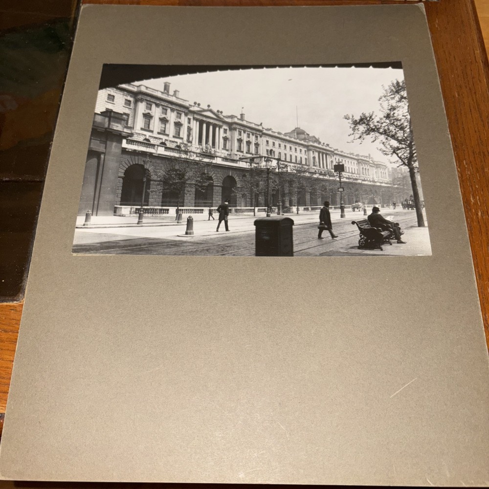 Vintage Somerset House Mounted English Architecture Photo Sir William Chambers