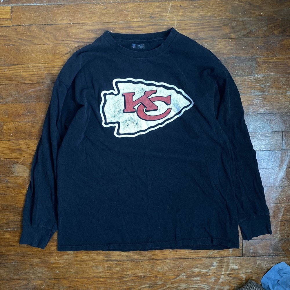 Authentic NFL Team Apparel Kansas City Chiefs Black Long Sleeve Shirt