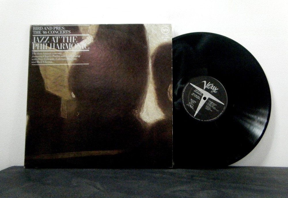CHARLIE PARKER  LESTER YOUNG  Dbl LP Jazz at the Philharmonic 1946 Verve  vinyl