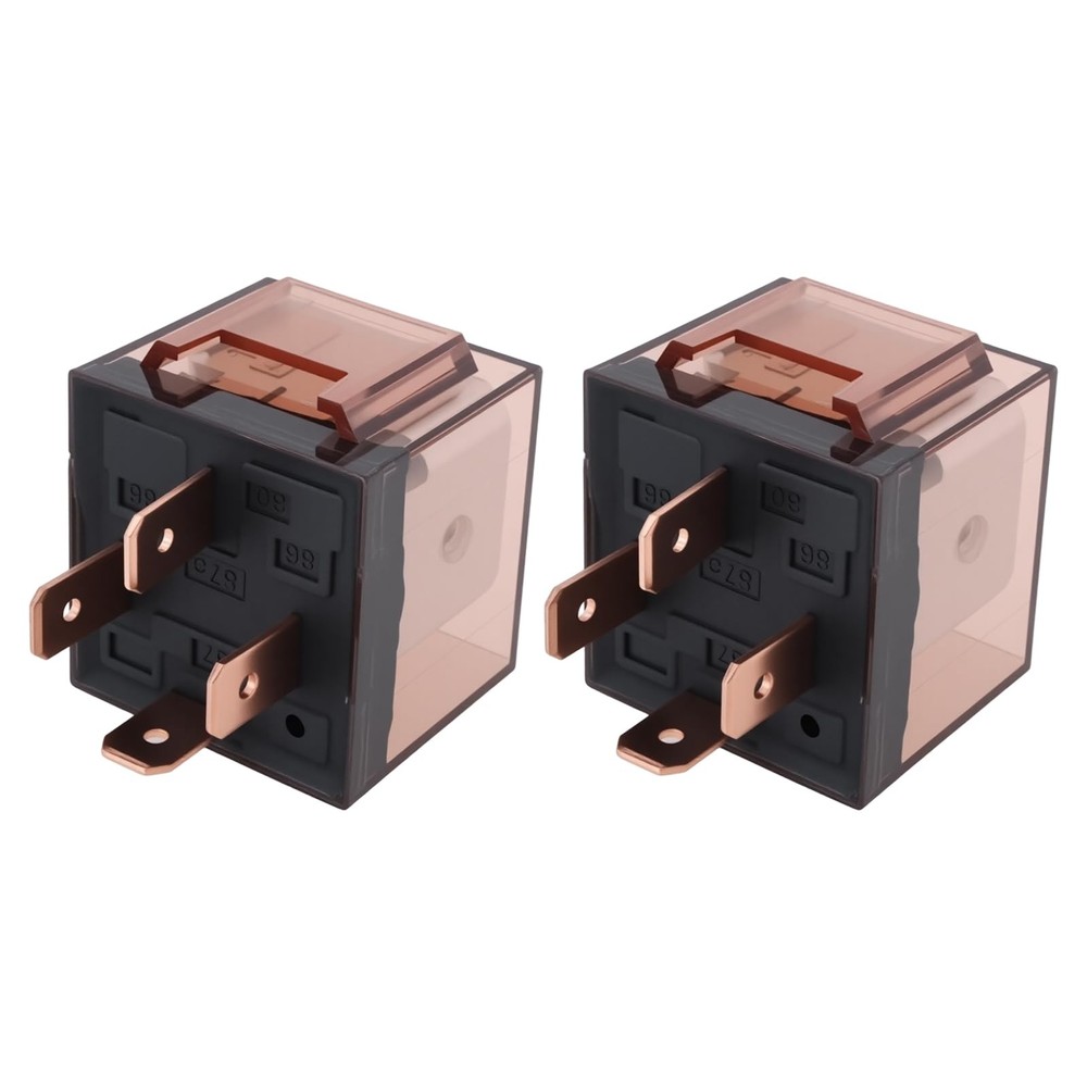 ECSiNG 2Pcs 4-Pin SPNO 12V Waterproof Automotive Relay 100A High Current Car ...