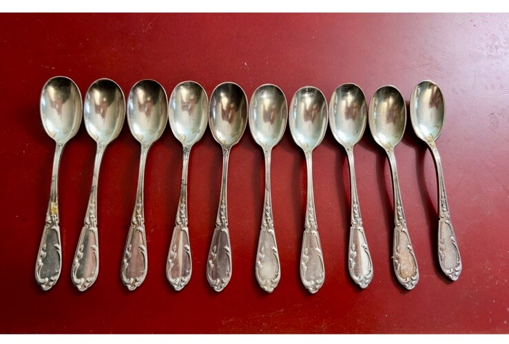 NICE SET/9 ANTIQUE TOWLE SILVER Plated  