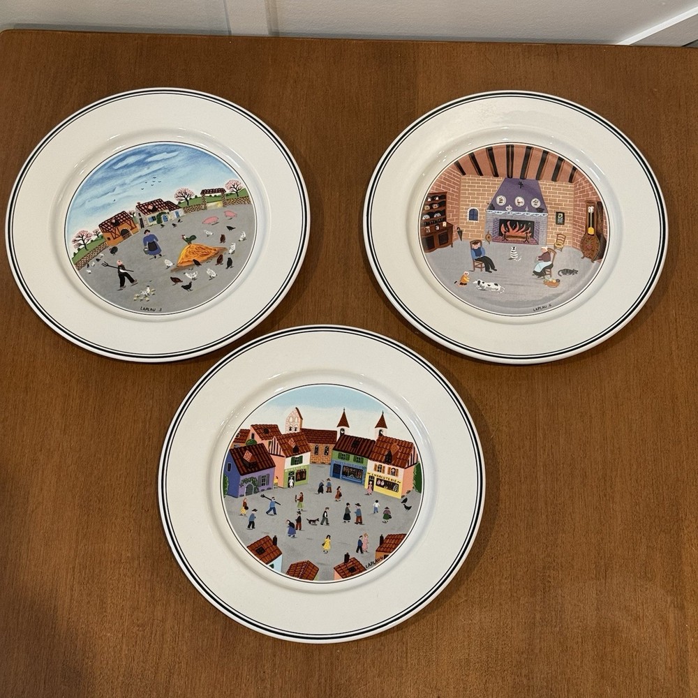 Villeroy & Boch DESIGN NAIF Set of 3 Salad Plates 8
