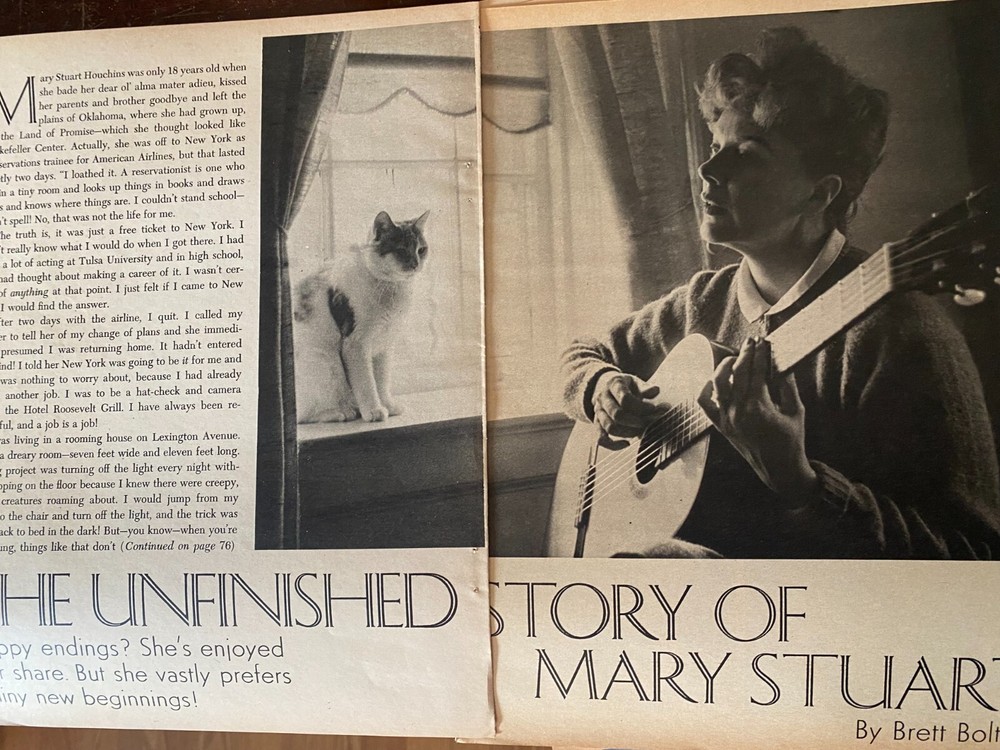 Mary Stuart, Search For Tomorrow, Four Page Vintage Clipping