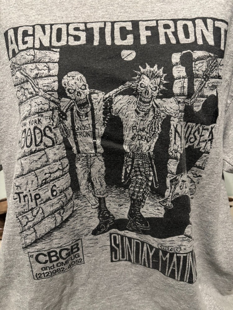 Agnostic Front Band T-shirt- Size Large