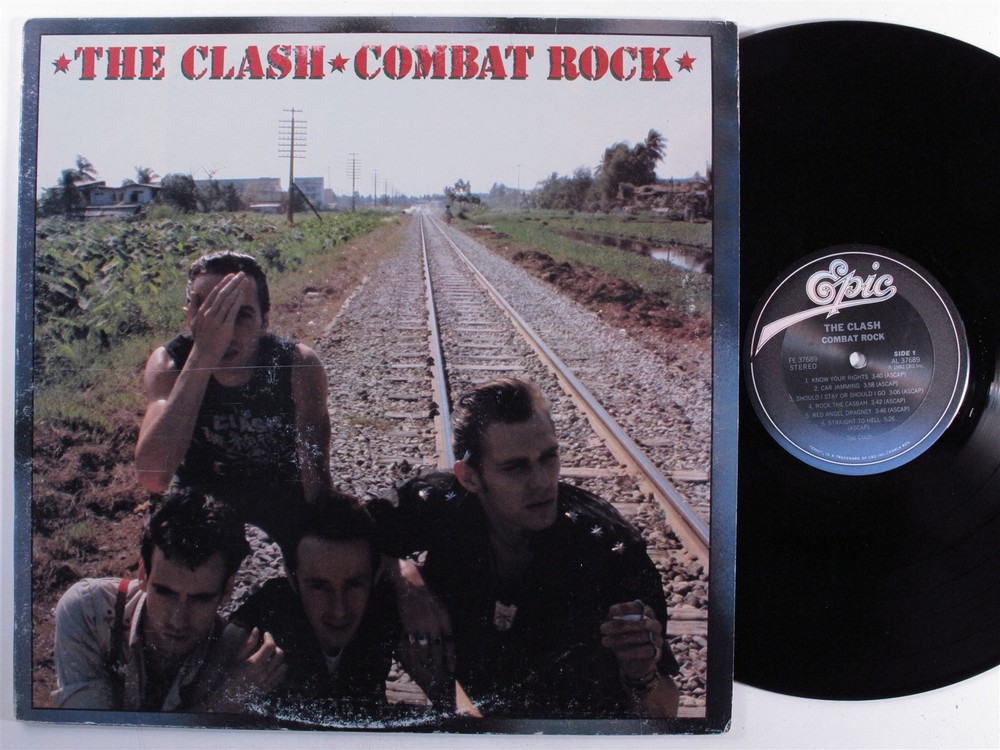 CLASH Combat Rock EPIC LP VG++ f
