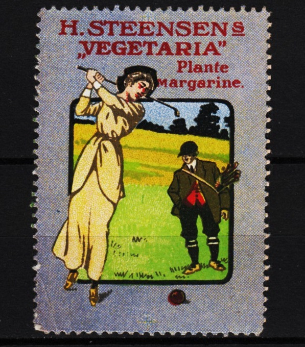 vintage poster stamp H. Steensen's 