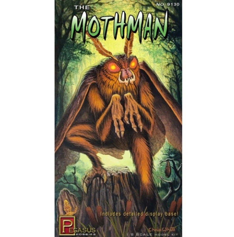 Pegasus 9130 The Mothman 1/8 Scale Plastic Model Kit with Display Base