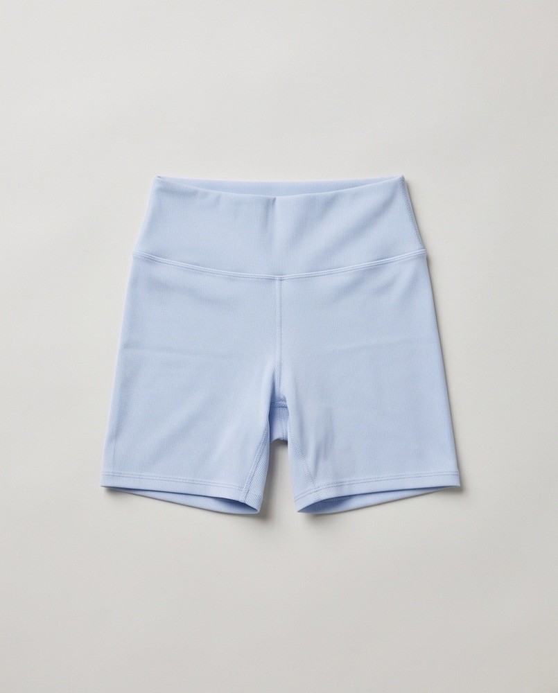 WILO The Label Womens Biker Shorts Blue High Waist Yoga Gym Size L