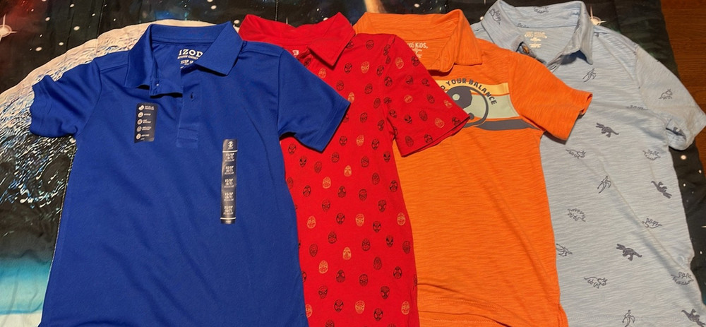 Boys 4 Piece Lot Polos Size 6/7 Shirts