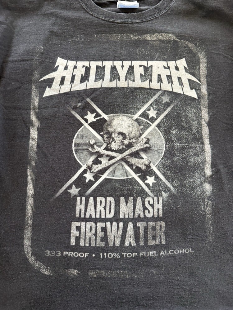 HELLYEAH Band Tour Shirt Hard Mash Firewater 2010 XL