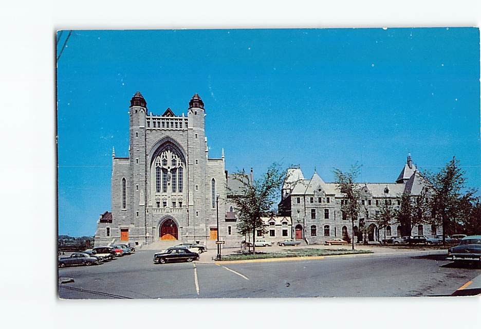 Postcard Saint-Michel Basilica Cathedral Sherbrooke Quebec Canada