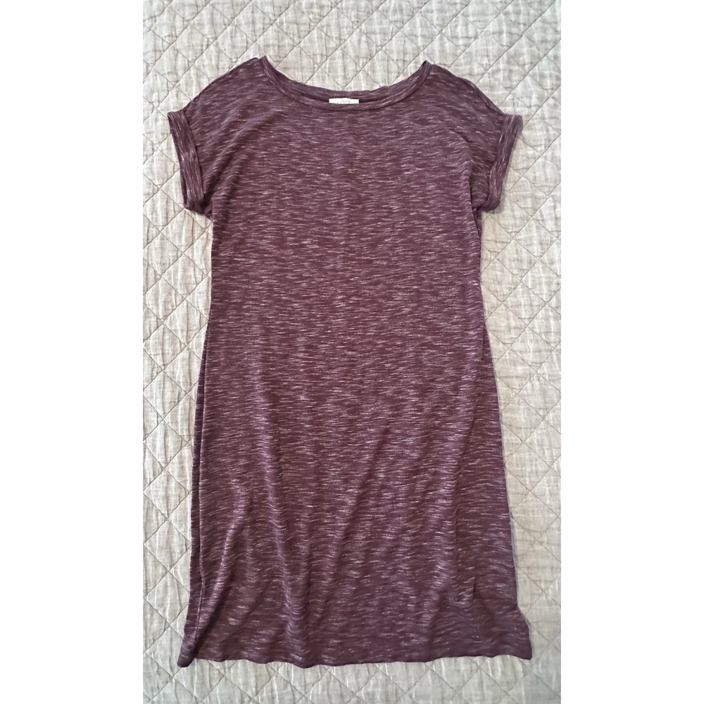 LOFT Outlet Women's Medium Maroon Short Sleeve T Shirt Dress Lounge NWT