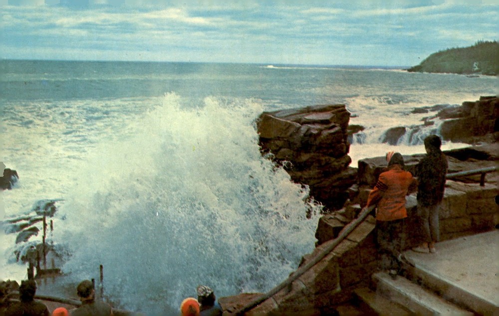 Thunder Hole, Acadia National Park, Mt. Desert Island, Maine Postcard-image