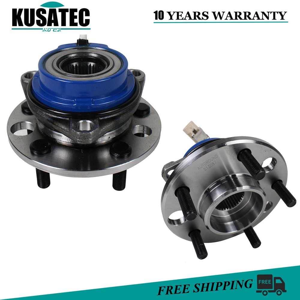 Pair Front Wheel Hub Bearing Assembly For 91-99 Buick Cadillac Chevy Oldsmobile