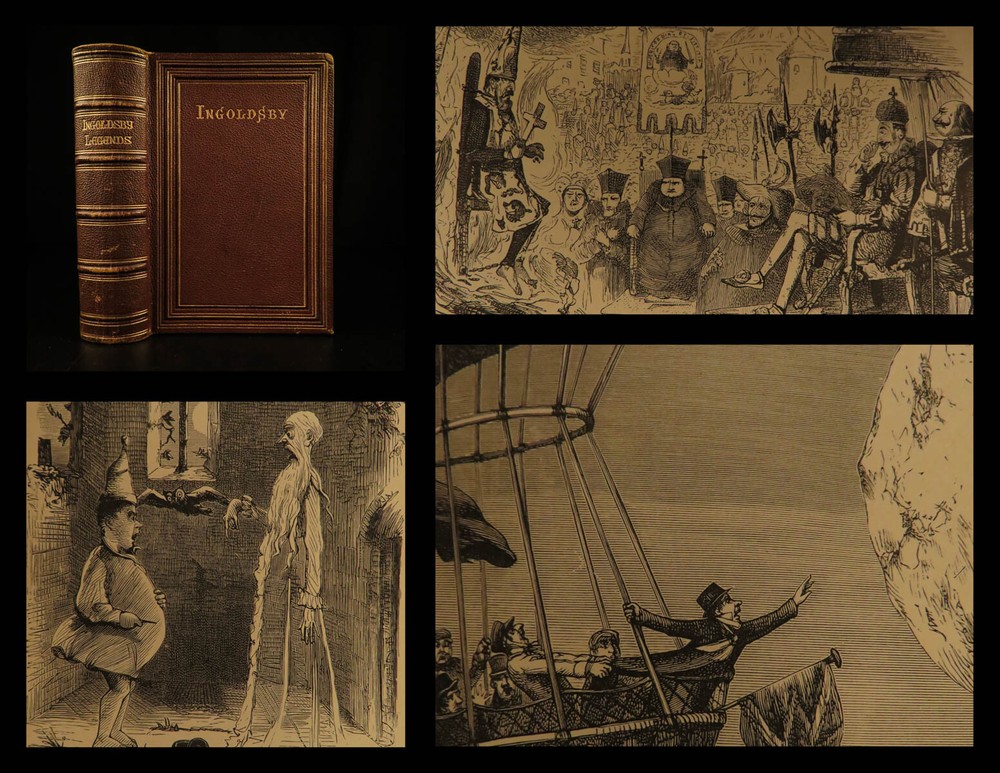 1882 Ingoldsby Legends Occult Ghosts Devils Illustrated Cruikshank Abracadabra-image