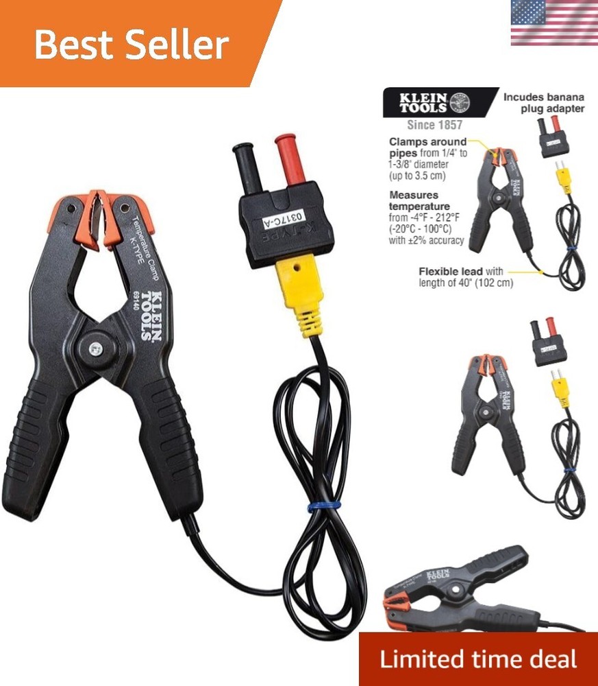 Digital Multimeter Temperature Pipe Clamp - Reliable HVAC Accessory
