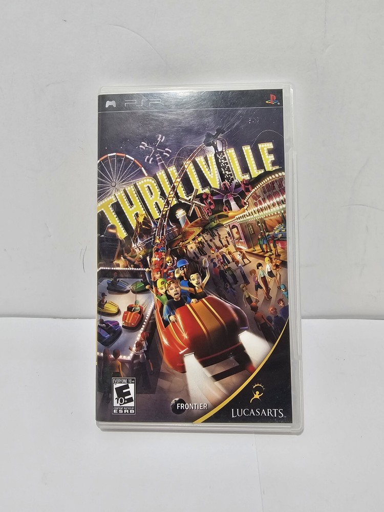 PSP Thrillville (Sony PSP, 2006) No Game Just cover art and manual And case.