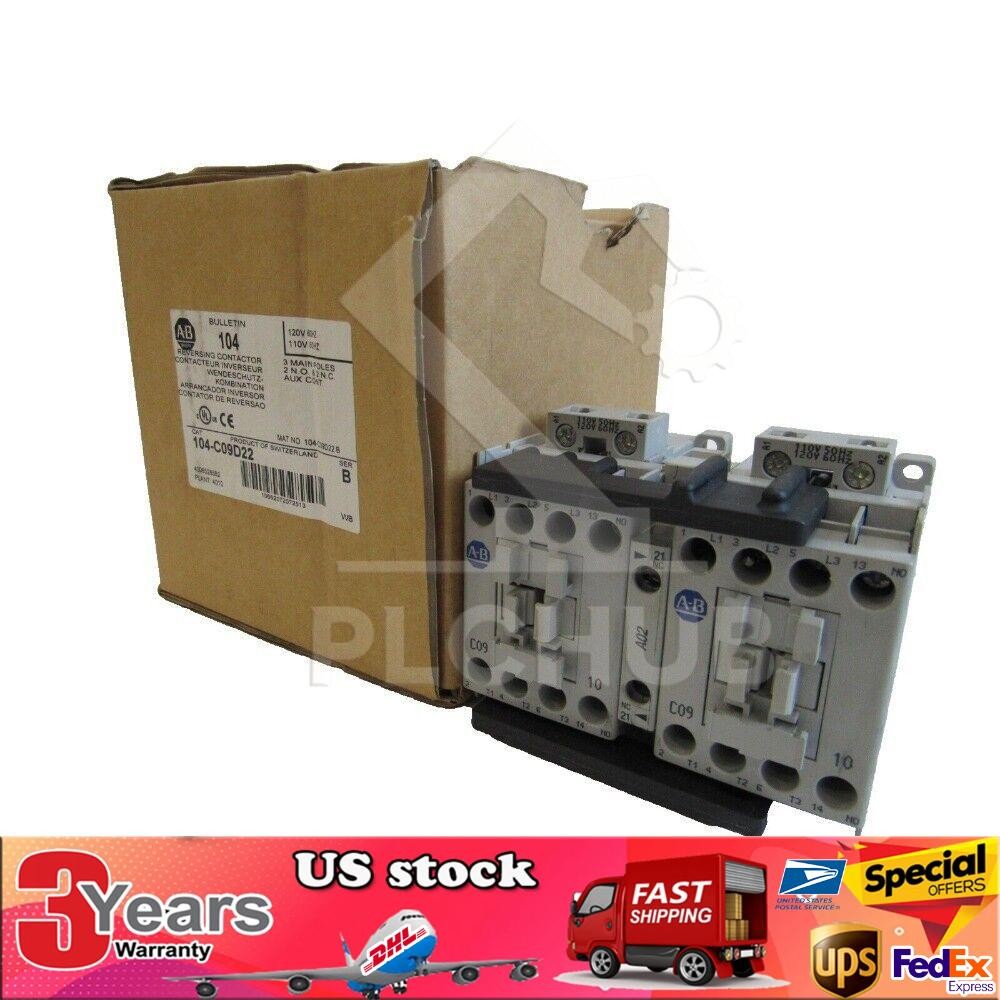 Allen Bradley 104-C09D22 Reversing Contactor 104-C09D22 New Surplus Usa