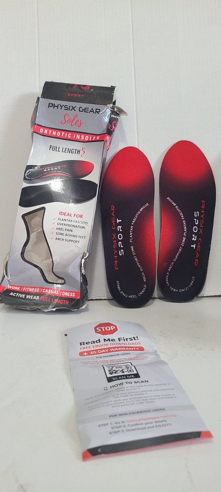 Physix Gear Orthotic Insoles for Men & Women - Arch Support Orthotics Insole, Or