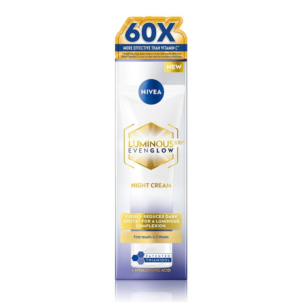 NIVEA Luminous Night Cream with Thiamidol & Hyaluronic Acid for Even Glow 40ml-image