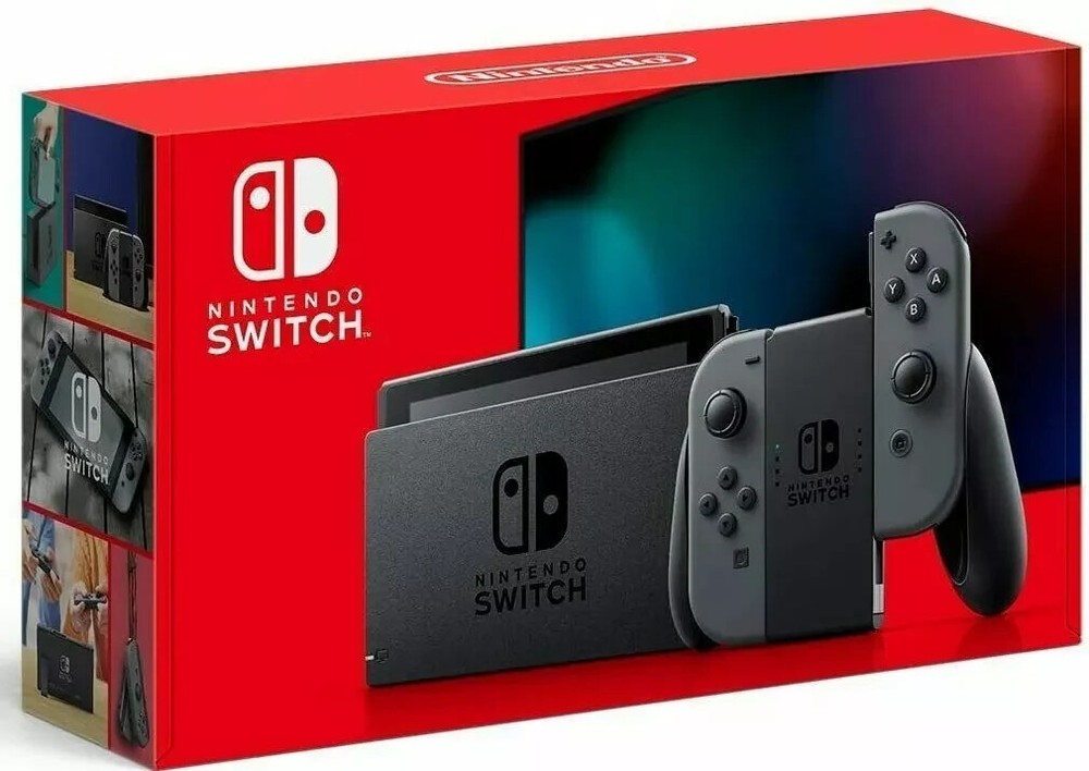 New Nintendo Switch V2 Gray Joy Cons 32GB Gaming Console